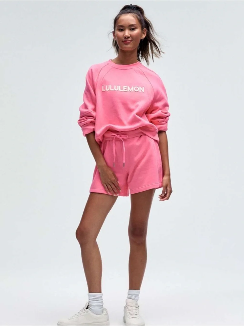 XL/XXL Sakura Pink Lululemon oversized Wordmark scuba nwt RARE 661🌸